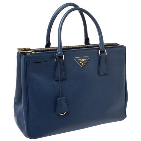 prada tote bag navy blue|prada tote bag saffiano.